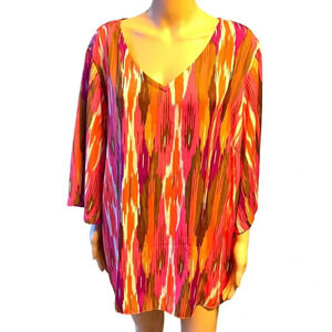 IMAN Boho Lightweight Casual Blouse Women plus Size 2X